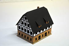 H060122c - H0 Fachwerkhaus Bad Schandau 2 - Fertigmodell
